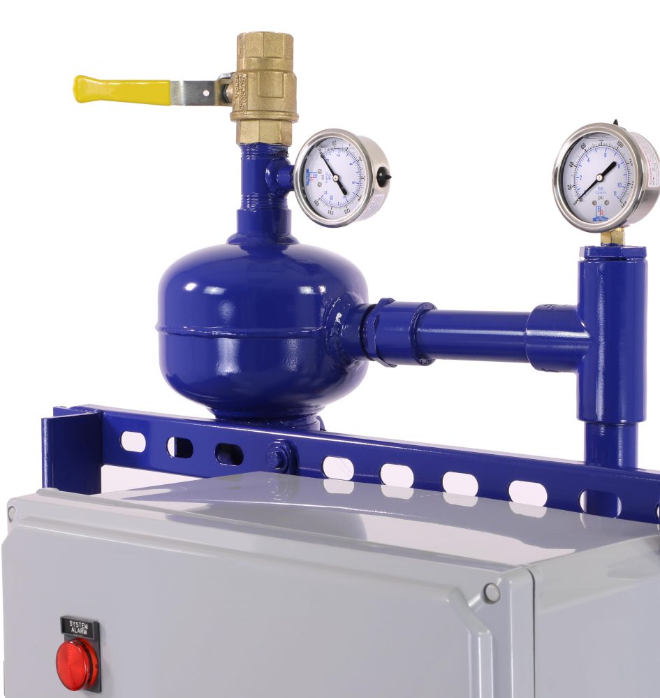 Brentwood separator pump gauge on top of the full system