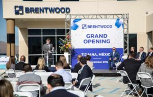Grand Opening Remarks in front of Brentwood Mexico