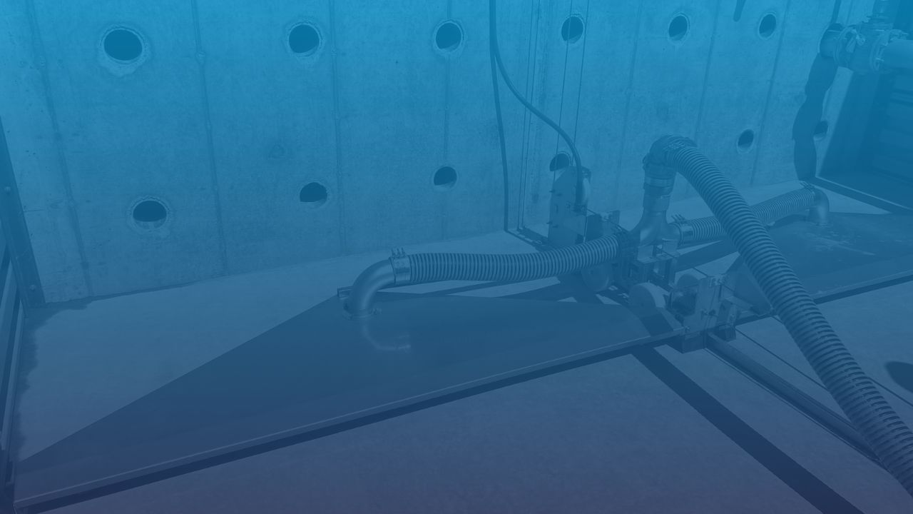 una imagen de un sistema sedvac instalado. La imagen tiene un tinte azul