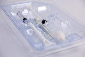 A custom syringe tray made by Brentwood Industries.
