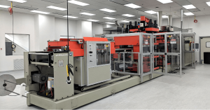 A facility for thermoforming plastics into medical device packaging.
