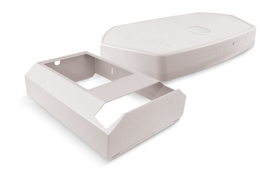 Custom medical diagnostic equipment housing made by Brentwood Industries.