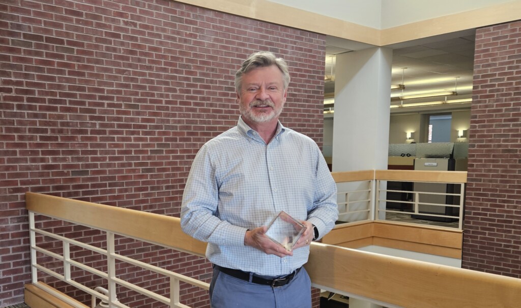 Peter with his Lifetime Achievement Award from GRCA